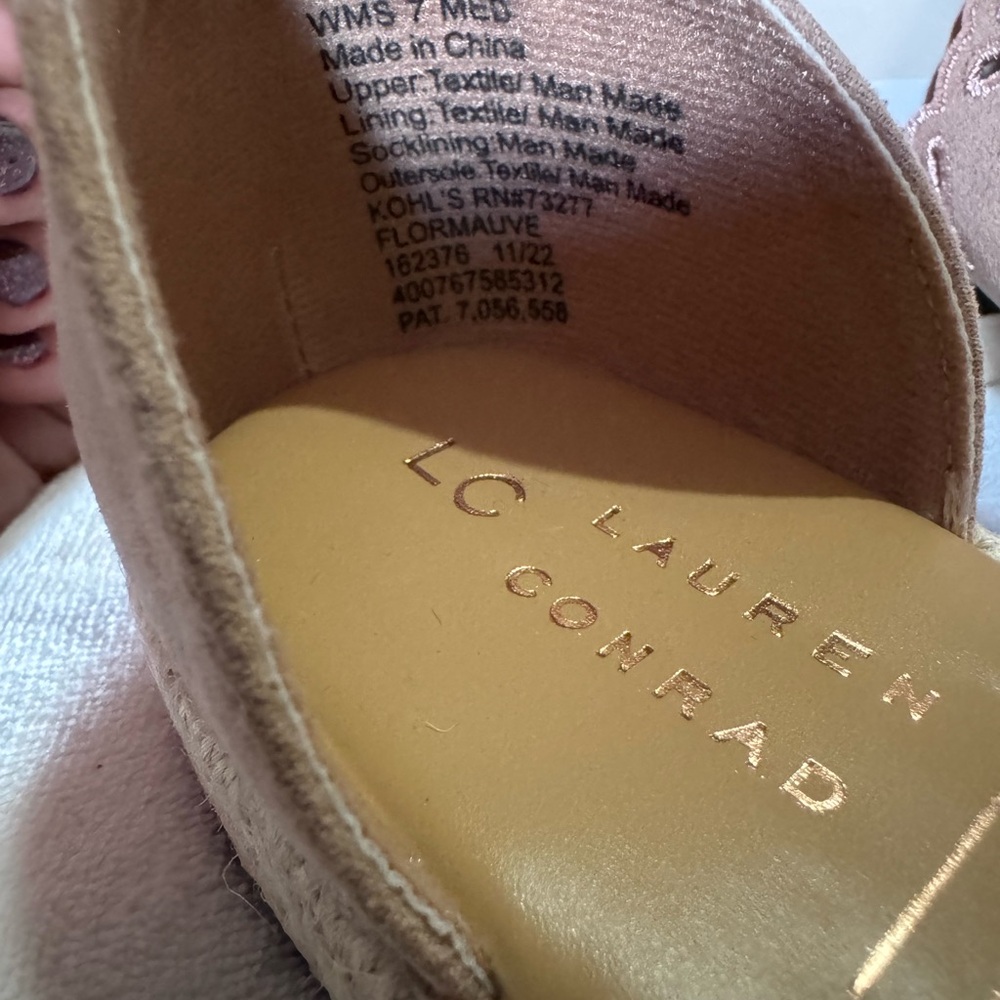 LC Lauren Conrad women’s flor espadrilles sandals - Picture 8 of 8